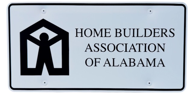 picture of hbaa car tag.